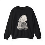 Surreal Farmer Sweatshirt, Starry Barn Illusion Art Crewneck, Farmer Gift, Farm Tee, Vintage Engraving Tee