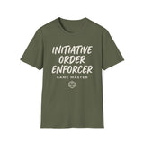 Initiative Order Enforcer Shirt, Funny Game Master Shirt, Tabletop Gamer Gift, RPG Tee, Game Night Gift