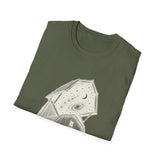 Surreal Farmer Shirt, Starry Barn Illusion Art Tee, Farmer Gift, Farm Tee, Vintage Engraving Tee