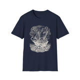 Surreal Bookish Shirt, Book Boat Illusion Art Tee, Book Lover Gift, Reader Tee, Dark Academia Shirt