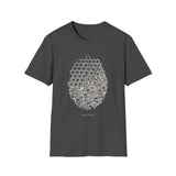 Surreal Beekeeper Shirt, Honeycomb to City Illusion Art Tee, Beekeeping Gift, Beekeeper Tee, Honey Lover Gift