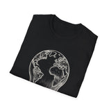 Surreal Dietitian Shirt, Apple to Globe Illusion Art Tee, Dietitian Gift, Nutrition Tee, RD Gift