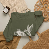Surreal Bird Sweatshirt, Hummingbird Galaxy Illusion Art Crewneck, Bird Lover Gift, Birdwatching Tee