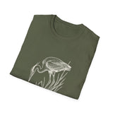Surreal Birder Shirt, Heron to Reeds Illusion Art Tee, Bird Watcher Gift, Birdwatching Tee, Birder Gift