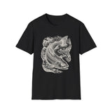 Surreal Forest Shirt, River Fish Illusion Art Tee, Wildlife Nature Tee, Outdoor Lover Gift
