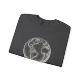 Surreal Travel Sweatshirt, Globe Hot Air Balloon Illusion Art Crewneck, Adventure Gift, Wanderlust Tee