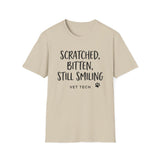 Scratched, Bitten, Still Smiling Shirt, Funny Vet Tech Shirt, Vet Tech Gift, Veterinary Technician Tee, Vet Clinic Gift