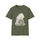 Surreal Farmer Shirt, Starry Barn Illusion Art Tee, Farmer Gift, Farm Tee, Vintage Engraving Tee