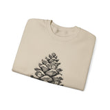 Surreal Christmas Sweatshirt, Pinecone House Illusion Art Crewneck, Christmas Gift, Winter Holiday Sweater