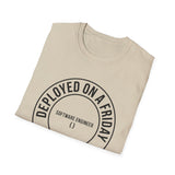 Deployed on a Friday Shirt, Funny Software Engineer Shirt, Programmer Gift, Software Developer Tee, Coder Gift