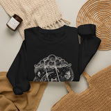 Surreal Celestial Sweatshirt, Moon Swing Fox Illusion Art Crewneck, Moon Phase Tee, Mystical Witchy Gift