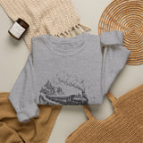 Surreal Music Sweatshirt, Piano Key Train Bridge Illusion Art Crewneck, Musician Gift, Piano Guitar Tee