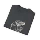 Surreal Birder Shirt, Heron to Reeds Illusion Art Tee, Bird Watcher Gift, Birdwatching Tee, Birder Gift