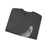 Surreal Pilot Sweatshirt, Airplane Bird Wing Illusion Art Crewneck, Aviation Gift, Vintage Engraving Tee