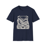 Surreal Travel Shirt, Suitcase Valley Illusion Art Tee, Adventure Gift, Wanderlust Tee