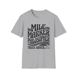 Mile Marker Philosopher Shirt, Funny Truck Driver Shirt, Trucker Gift, Truck Driver Tee, CDL Driver Gift
