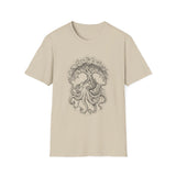 Surreal Ocean Shirt, Octopus Oak Illusion Art Tee, Whale Sea Life Tee, Beach Lover Gift