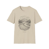 Surreal Runner Shirt, Track to River Illusion Art Tee, Runner Gift, Running Tee, Marathon Gift