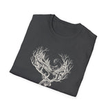 Surreal Christmas Shirt, Reindeer Forest Antlers Illusion Art Tee, Christmas Gift, Winter Holiday Tee