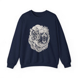 Surreal Celestial Sweatshirt, Moon Phase Moth Illusion Art Crewneck, Moon Phase Tee, Mystical Witchy Gift