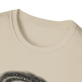 Surreal Cat Shirt, Yarn Galaxy Illusion Art Tee, Cat Lover Gift, Vintage Engraving Cat Tee