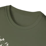 Surreal Music Shirt, Birds on a Wire Melody Illusion Art Tee, Musician Gift, Piano Guitar Tee