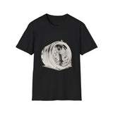 Surreal Photographer Shirt, Camera Lens Waterfall Illusion Art Tee, Photographer Gift, Camera Tee, Vintage Engraving Tee