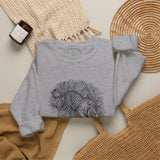 Surreal Cat Sweatshirt, Shadow Tiger Illusion Art Crewneck, Cat Lover Gift, Vintage Engraving Cat Tee