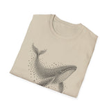 Surreal Bird Shirt, Starling Whale Illusion Art Tee, Bird Lover Gift, Birdwatching Tee