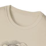Surreal Ocean Shirt, Jellyfish Rain Illusion Art Tee, Whale Sea Life Tee, Beach Lover Gift