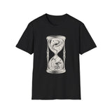 Surreal Celestial Shirt, Star Hourglass Illusion Art Tee, Moon Phase Tee, Mystical Witchy Gift