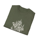 Surreal Architect Shirt, Blueprint Castle Illusion Art Tee, Architect Gift, Vintage Engraving Tee