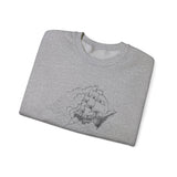 Surreal Ocean Sweatshirt, Ship Kite Illusion Art Crewneck, Sailing Tee, Ocean Lover Gift