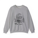 Surreal Christmas Sweatshirt, Snow Globe Village Illusion Art Crewneck, Christmas Gift, Winter Holiday Sweater