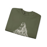 Surreal Bookish Sweatshirt, Book Mountains Illusion Art Crewneck, Book Lover Gift, Reader Tee, Dark Academia Shirt
