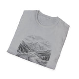 Surreal Runner Shirt, Track to River Illusion Art Tee, Runner Gift, Running Tee, Marathon Gift