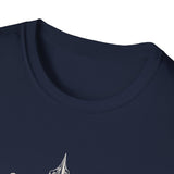 Surreal Travel Shirt, Compass Flower Illusion Art Tee, Adventure Gift, Wanderlust Tee