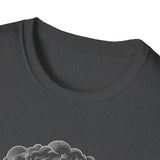 Surreal Celestial Shirt, Key to the Sky Illusion Art Tee, Moon Phase Tee, Mystical Witchy Gift