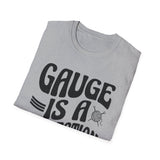 Gauge Is a Suggestion Shirt, Funny Knitter Shirt, Knitting Gift, Knitter Tee, Yarn Lover Gift