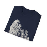 Surreal Celestial Shirt, Moon Lantern Illusion Art Tee, Moon Phase Tee, Mystical Witchy Gift