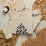 Surreal Christmas Sweatshirt, Pinecone House Illusion Art Crewneck, Christmas Gift, Winter Holiday Sweater