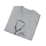 Surreal ER Nurse Shirt, Stethoscope to Road Illusion Art Tee, ER Nurse Gift, Emergency Nurse Tee, Nurse Week Gift
