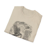 Surreal Bird Shirt, Crow and the Key Illusion Art Tee, Bird Lover Gift, Birdwatching Tee