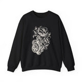 Surreal Engineer Sweatshirt, Blooming Gears Illusion Art Crewneck, Engineer Gift, Mechanic Tee, Vintage Engraving Tee
