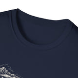 Surreal Space Shirt, Zipper Galaxy Illusion Art Tee, Astronomy Tee, Space Lover Gift