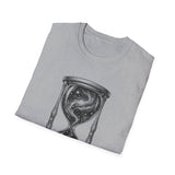 Surreal Celestial Shirt, Star Hourglass Illusion Art Tee, Moon Phase Tee, Mystical Witchy Gift