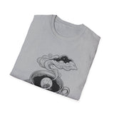 Surreal Coffee Shirt, Coffee Moon Illusion Art Tee, Coffee Lover Gift, Vintage Engraving Tee