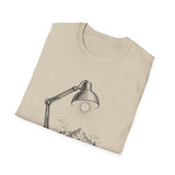 Surreal Fantasy Shirt, Desk Lamp Sun Illusion Art Tee, Whimsical Dreamer Tee, Fantasy Lover Gift