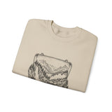 Surreal Travel Sweatshirt, Suitcase Valley Illusion Art Crewneck, Adventure Gift, Wanderlust Tee