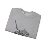 Surreal Artist Sweatshirt, Paintbrush River Illusion Art Crewneck, Artist Gift, Painter Tee, Vintage Engraving Tee